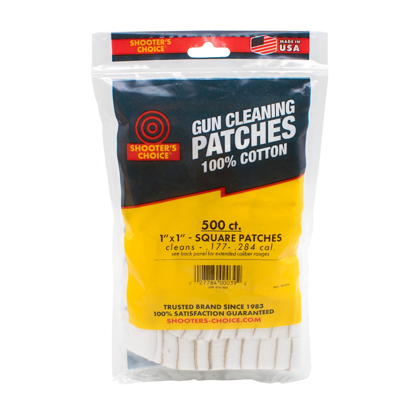 OTIS 1" SQ CLEANING PATCHES 500CT