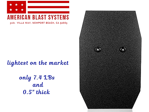 Rifle Shield, NIJ Level III Handheld 38.1 x 60.96 cm Shield - 3.35 kg