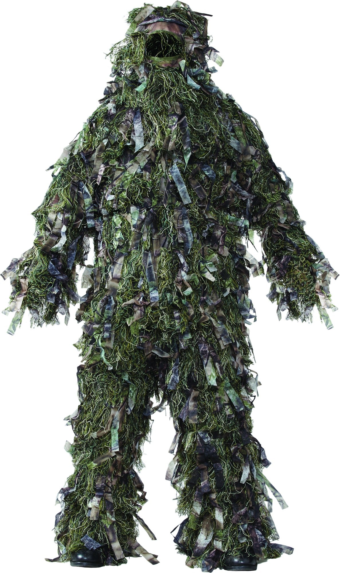 Hot Shot 36-119-BG-ML 3-D Mens Ghillie Suit, Woodland Camo 3-Piece