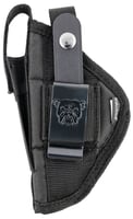 Bulldog FSN3 Extreme OWB Black Nylon Belt Loop/Clip Compatible W/Taurus Millennium Fits 2.50-3.75" Barrel Ambidextrous