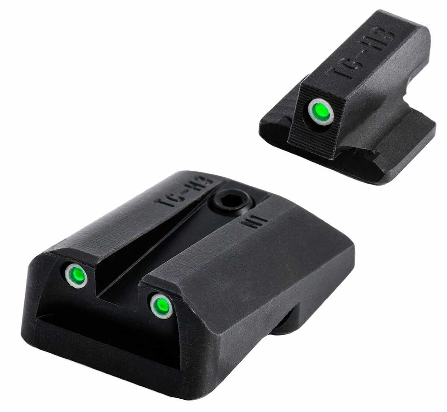 TruGlo TG231S2 Tritium Black | Green Tritium Front Sight Green Tritium Rear Sight