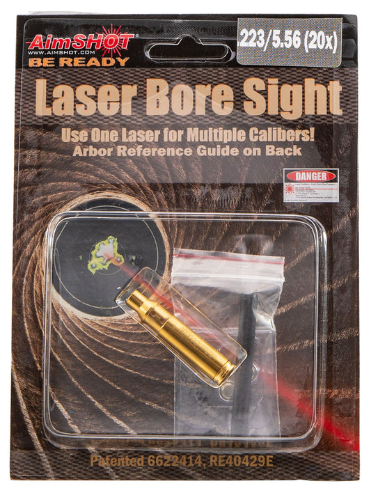 Aimshot BS22320X Laser Boresighter Cartridge 223 Rem Brass 20X Brighter