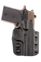 DeSantis Gunhide 137KJ8RZ0 Slim-Tuk IWB Black Kydex Belt Clip Fits Taurus G2C/G2S/G3C Belt 1.75" Wide Ambidextrous