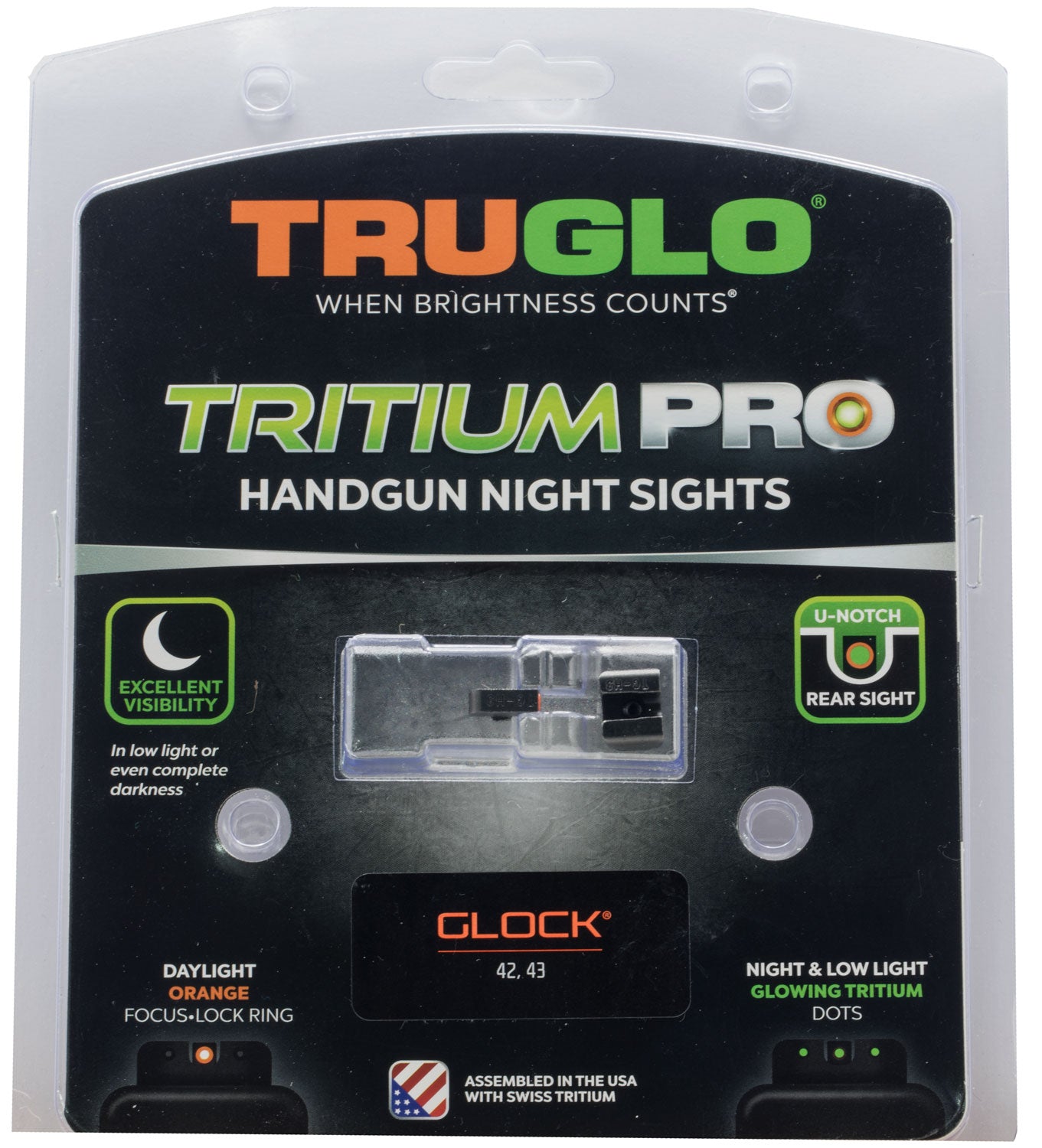 TRUGLO TRIT PRO FOR GLK HIGH SET ORN