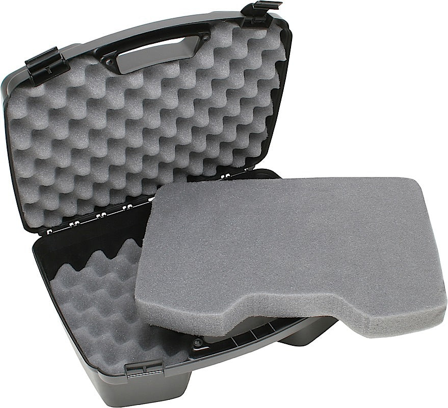 MTM Case-Gard 811-40 Handgun Case Made Of Polypropylene With Textured Black Finish, Foam Padding & Latches 14" X 10" X 5.10" Interior Dimensions