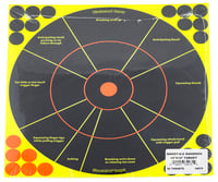 Birchwood Casey 34075 Shoot-N-C Reactive Target Bullseye Adhesive Paper Target 12" 50 Per Pkg