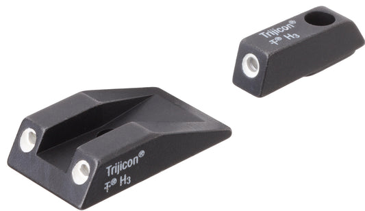 Trijicon 600495 Bright & Tough Night Sights- Taurus Black | Green Tritium White Outline Front Sight Green Tritium White Outline Rear Sight