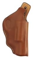 Hunter Company 1167 High Ride OWB Chestnut Tan Leather Belt Loop Fits Taurus Public Defender Fits 2" Barrel Right Hand