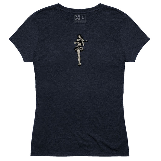 Magpul MAG1124-410-4X Hula Girl CVC Womens Navy Cotton/Polyester/Rayon Short Sleeve 4XL