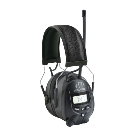 Walkers GWPRDOM AM/FM Digital Muff Polymer 25 DB Over The Head Black