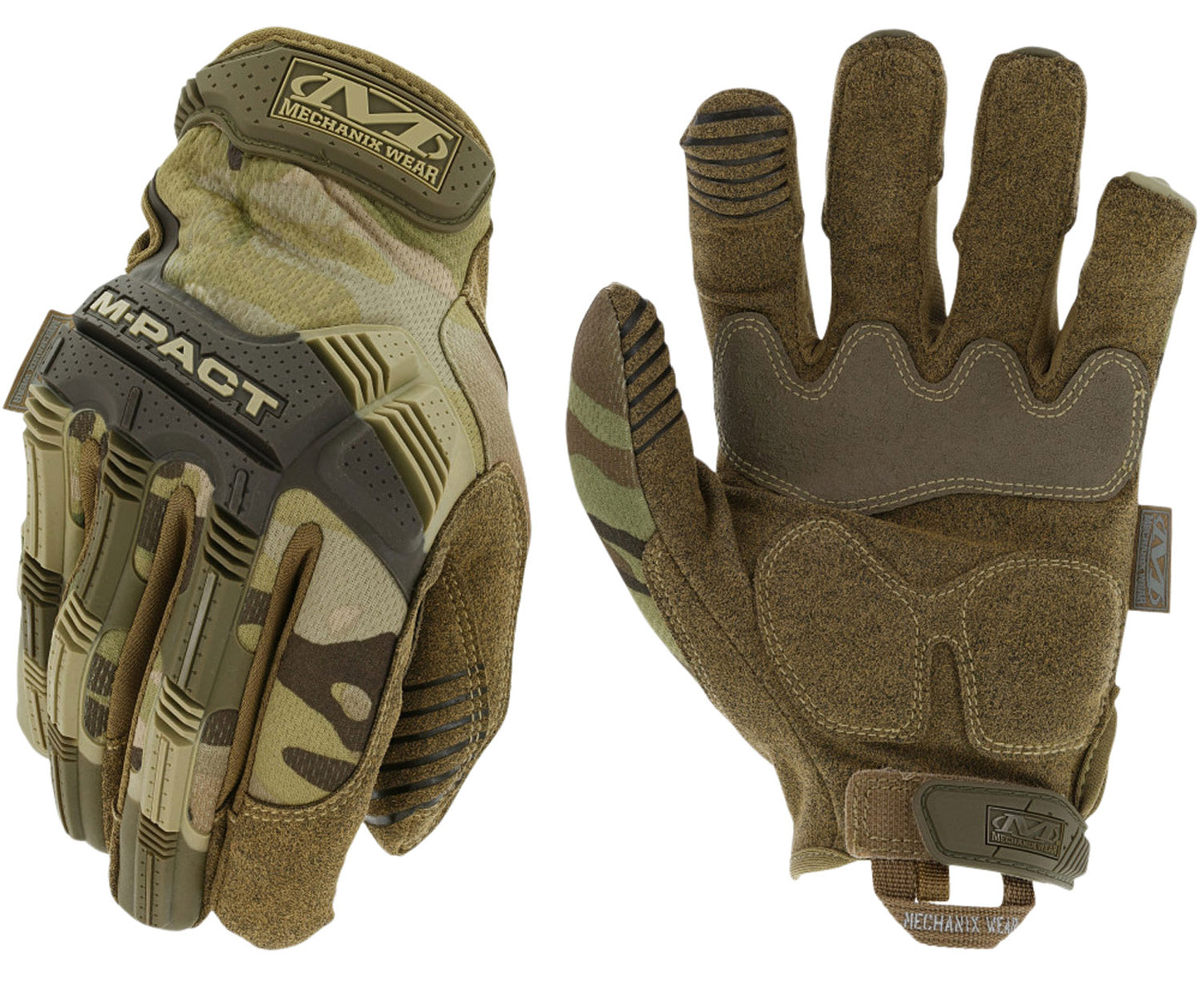 Mechanix Wear MPT-78-010 M-Pact Gloves MultiCam Touchscreen Synthetic Leather Large