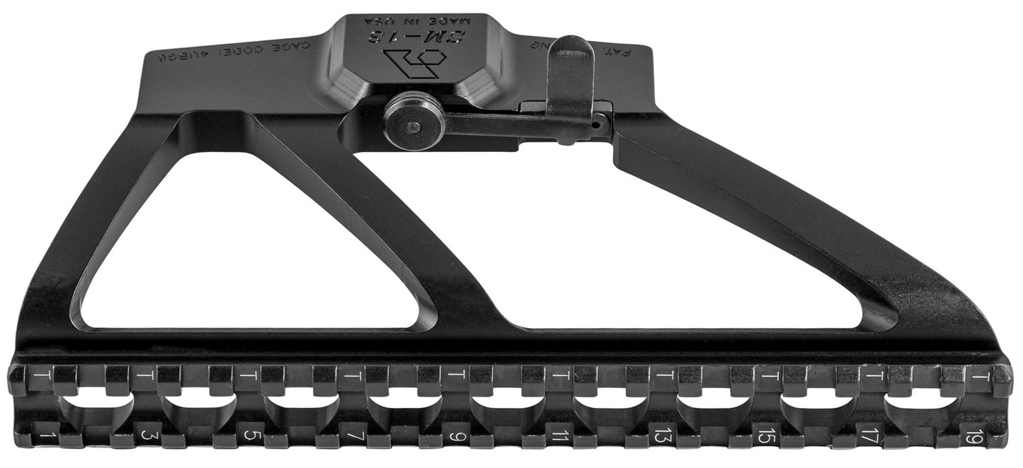 Arsenal SM13 Picatinny Scope Mount Black Anodized Aluminum, Fits AK-47 Picatinny Rail Mount