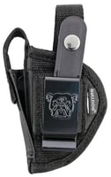 Bulldog FSN11 Extreme OWB Black Nylon Belt Loop/Clip Fits Taurus Public Defender Ambidextrous