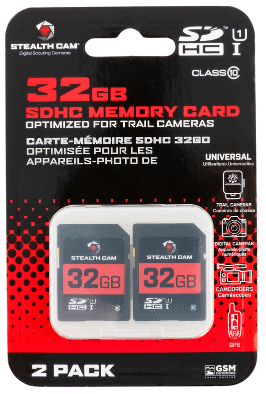 Stealth Cam STC32GB2PK SD Memory Card 32GB 2 Per Pkg