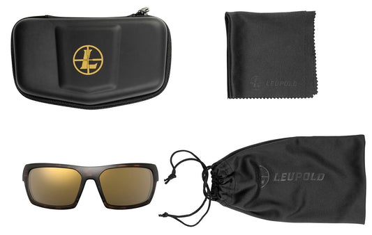 Leupold 179094 Performance Wear Packout Bronze Mirror Lens Polycarbonate Matte Tortoise Frame