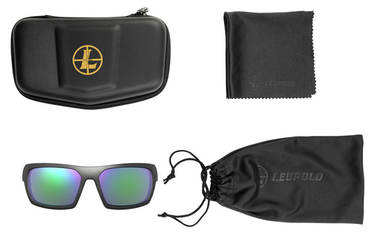 Leupold 179095 Performance Wear Packout Emerald Mirror Lens Polycarbonate Matte Black Frame