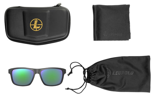 Leupold 179099 Performance Wear Katmai Emerald Mirror Lens Polycarbonate Matte Black Frame