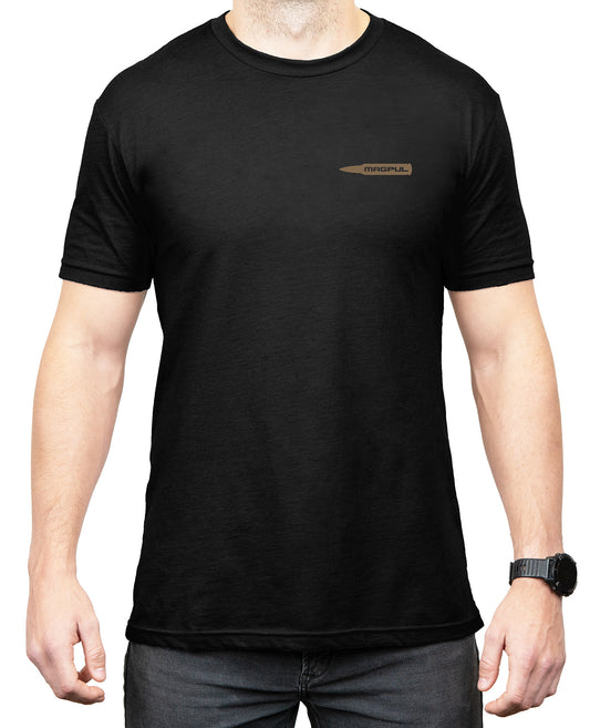 Magpul MAG1267001S Smooth & Mild Black Cotton Short Sleeve Small