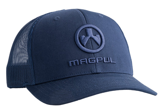 Magpul MAG1261410 Covert Trucker Hat Navy Adjustable Snapback OSFA Magpul Logo