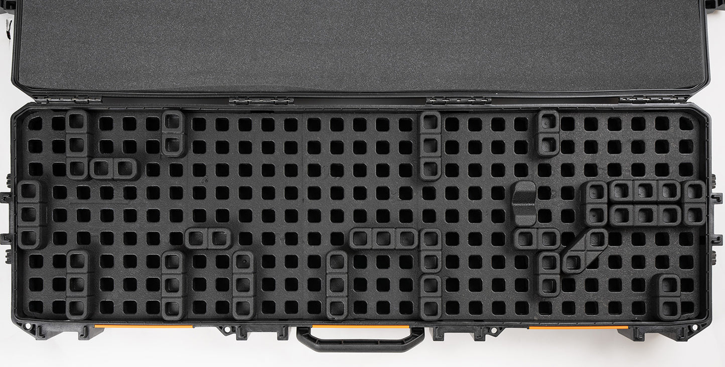 Magpul MAG1302-BLK DAKA Grid Organizer Black Polypropylene For Pelican 800 Vault Double Rifle Case