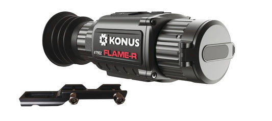 Konus 7952 Flame-R Thermal Rifle Scope Hand Held/Mountable Scope Black 2.5-20x Multi Reticle 256x192 Resolution Zoom Digital 1x/2x/4x/8x