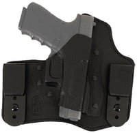 DeSantis Gunhide 105KAM9Z0 Intruder IWB/OWB Black Leather Belt Clip Fits S&W M&P Compact 9/40 3.50" Barrel Right Hand