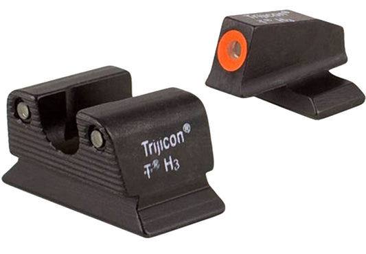 Trijicon 600624 HD Night Sights- Beretta PX4 Black | Green Tritium Orange Outline Front Sight Green Tritium Black Outline Rear Sight