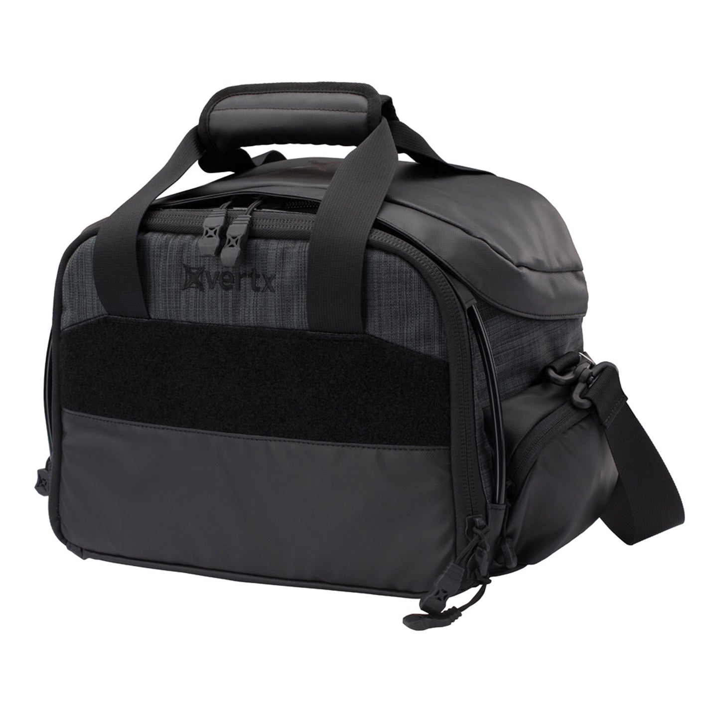 Vertx VTX5051HBK/GBK COF Light Range Bag Heather Black With Galaxy Black Accents Nylon With Removable 6-Pack Mag Holder, Rubber Feet & Lockable Zippers