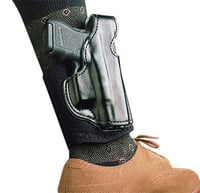 DeSantis Gunhide 014PCX7Z0 Die Hard Rig Ankle Black Leather/Sheepskin Ankle Fits S&W M&P Shield 9/40 Right Hand