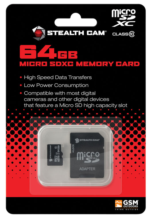 Stealth Cam STC64MICSD Micro SD Memory Card 64GB