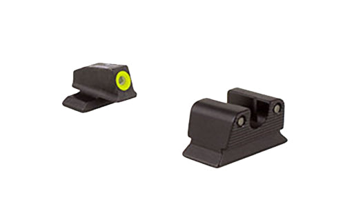 Trijicon 600625 HD Night Sights- Beretta PX4 Black | Green Tritium Yellow Outline Front Sight Green Tritium Black Outline Rear Sight