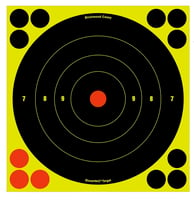 Birchwood Casey 34825 Shoot-N-C Reactive Target Self-Adhesive Paper Muzzleloader/Shotgun Black/Yellow 200+ Yds 8" Bullseye Includes Pasters 30 Per Pkg