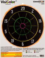 Champion Targets 45825 VisiColor Dartboard Hanging Paper Targets 11" X 14" 10 Pack