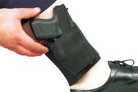 DeSantis Gunhide 062BAV5Z0 Apache Rig Ankle Black Elastic Velcro Compatible W/Ruger LC9/Glock 42 Right Hand