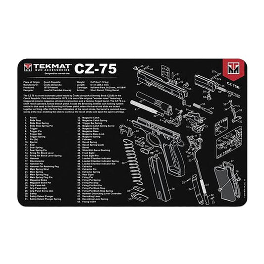 TekMat TEKR17BROWNINGHP Browning High Power Cleaning Mat Browning Hi-Power Parts Diagram 11" X 17"