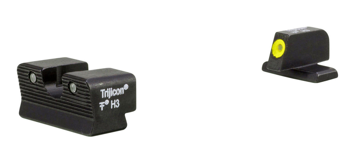 Trijicon 600865 HD XR Night Sights- For SIg Sauer #8 Front/#8 Rear Black | Green Tritium Yellow Outline Front Sight Green Tritium Black Outline Rear Sight