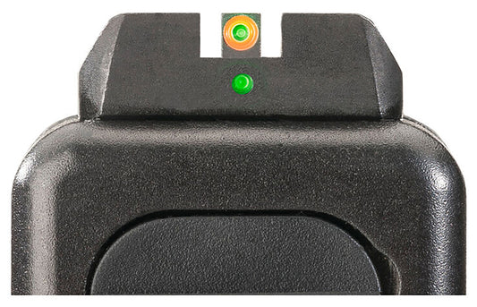 AmeriGlo XD201 I-Dot Sight Set For Springfield Armory XD Black | Green Tritium With Orange Outline Front Sight Green Tritium I-Dot Rear Sight