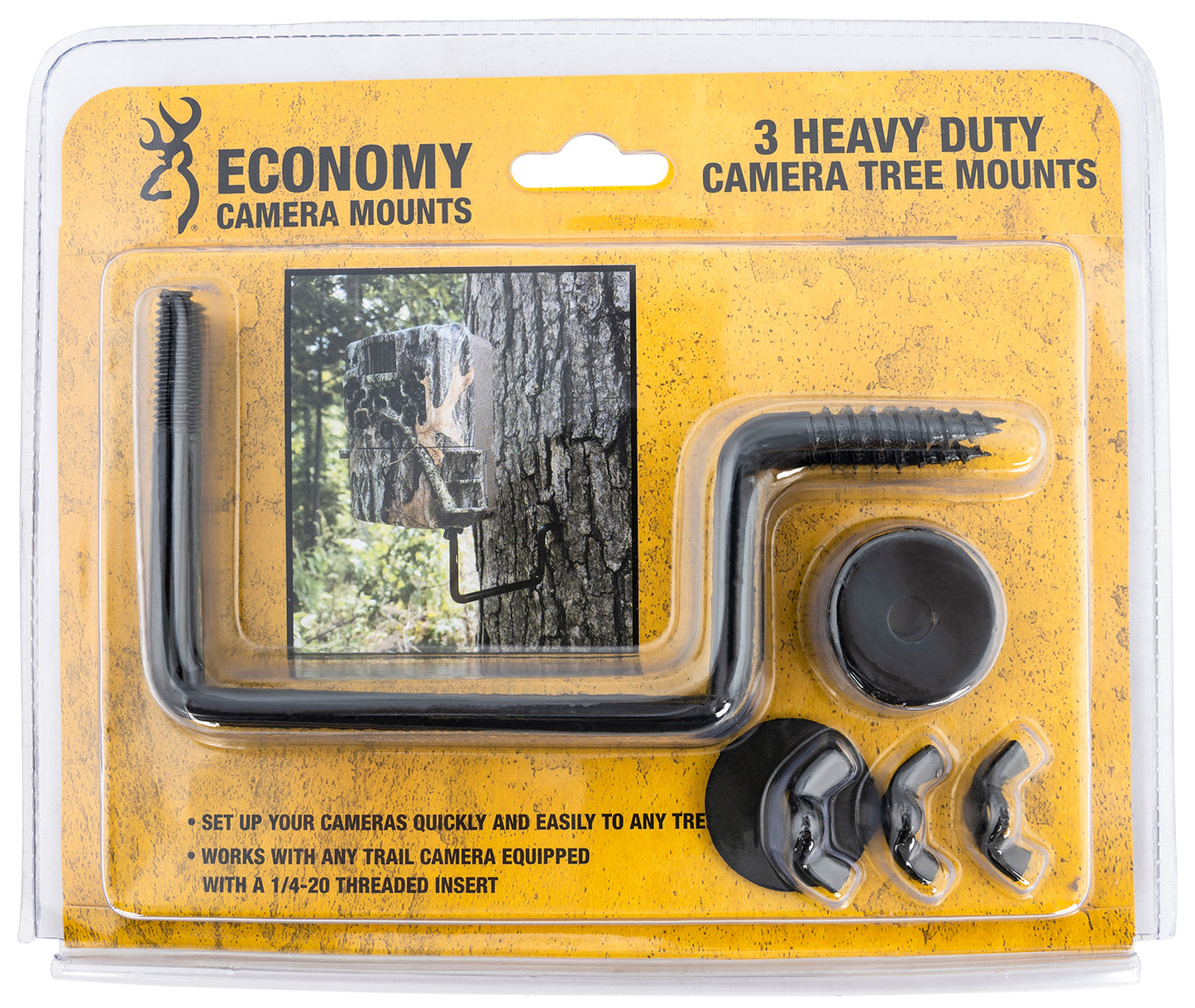 Browning Trail Cameras ECM Economy Tree Mount Fits Browning Trail Cameras Brown Steel