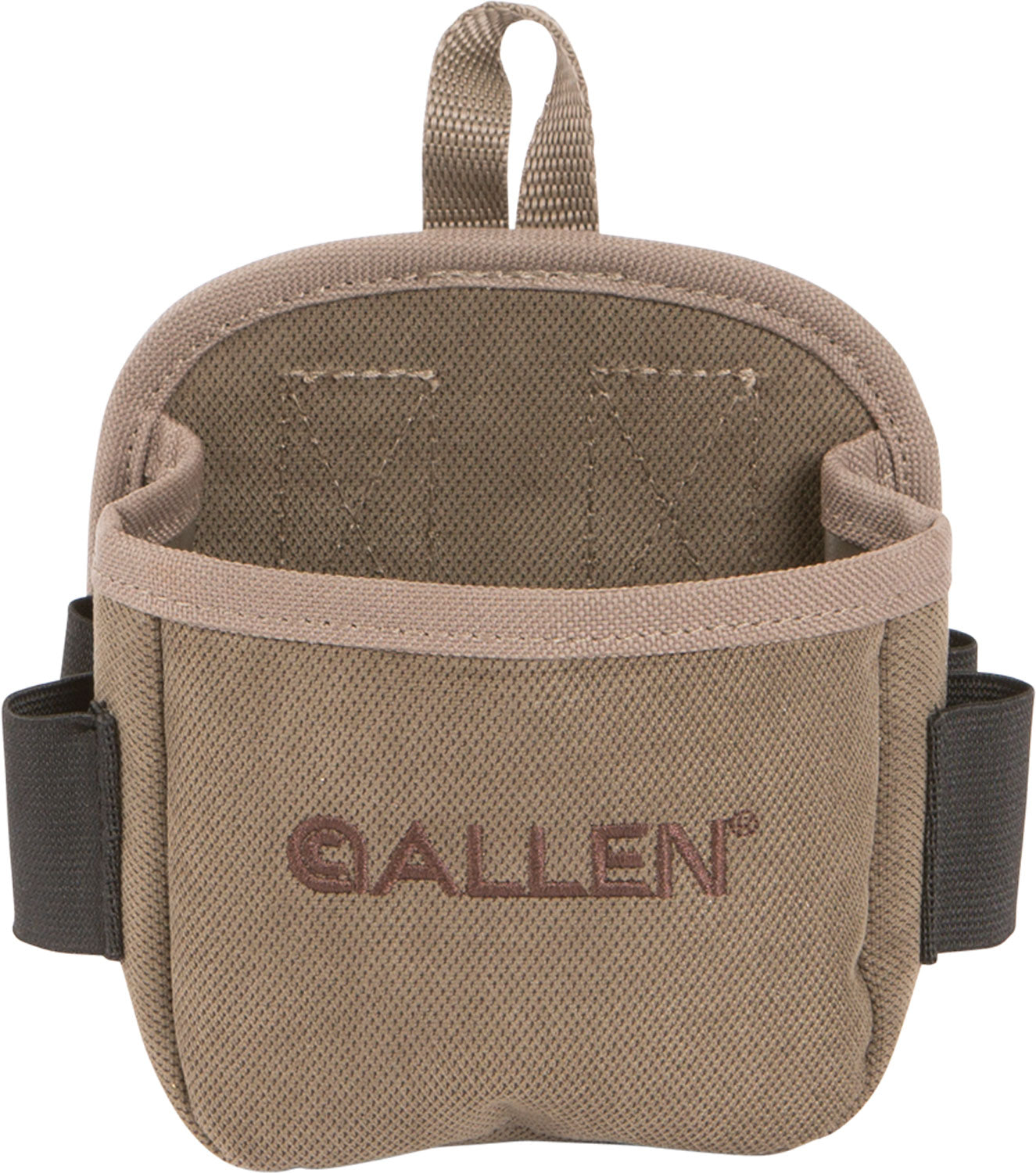 Allen 2203 Select Shell Carrier 25 Shell Box Capacity Tan Canvas W/4 Side Loops, Belt Clip Mount