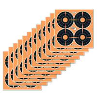 EZ-Aim 15326 Splash Reactive Target Self-Adhesive Paper Black/Orange 3" Bullseye 12 PK