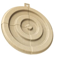 Birchwood Casey 3DTGTBETSM Bullseye 14" H X 13.50" W X 0.5" D 3D Tan 3 Per Pack Small