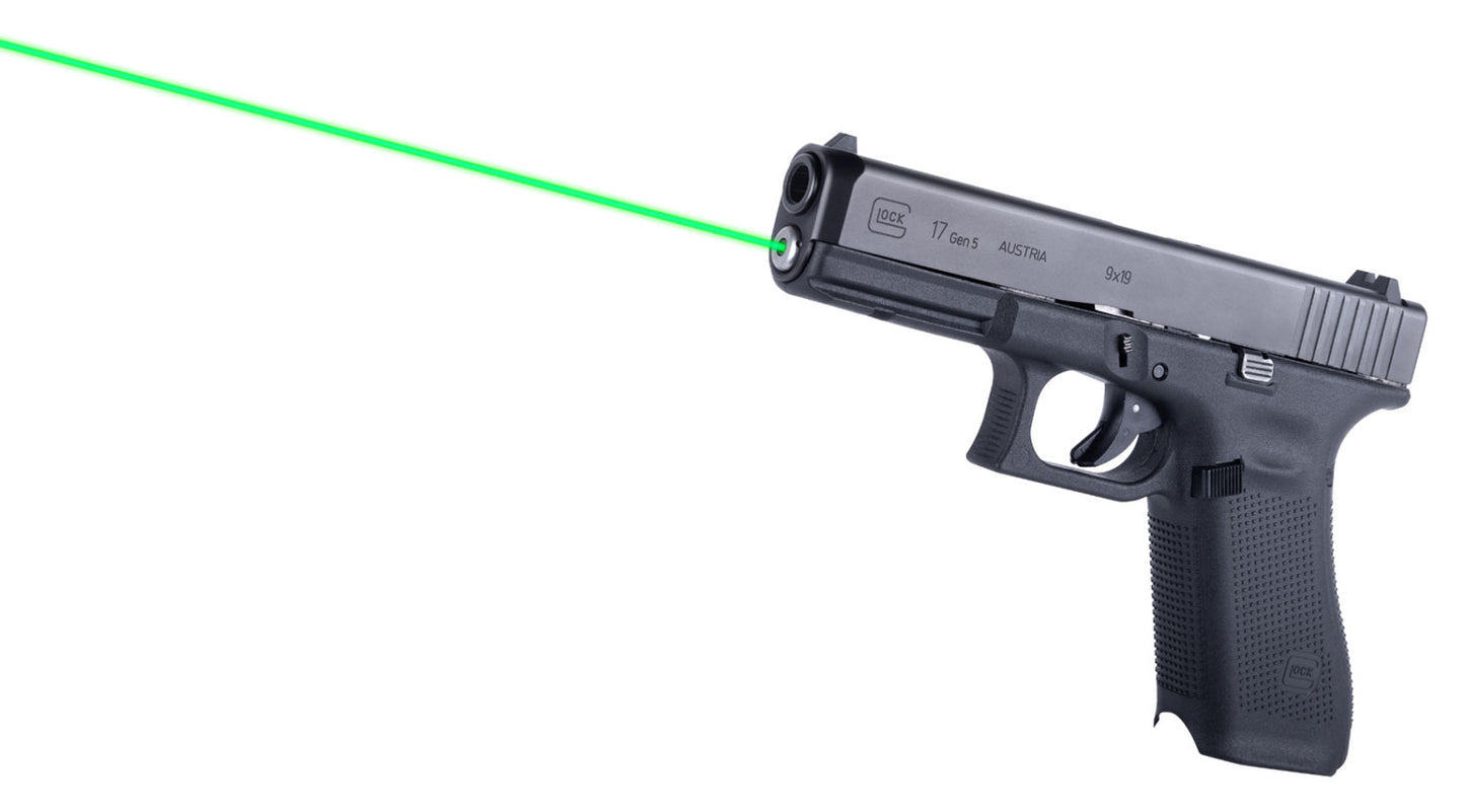 LaserMax LMSG517G Guide Rod Laser 5mW Green Laser With 520nM Wavelength & Made Of Aluminum For Glock 17, 17 MOS, 34 MOS Gen5