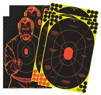 Birchwood Casey 34630 Shoot-N-C Reactive Target Combo Pack Self-Adhesive Paper Handgun Multi Color Silhouette/Bad Guy Includes Pasters 5 Pack