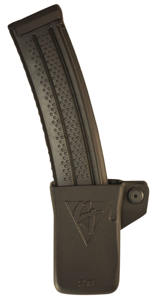 Comp-Tac C69327000LBKN PCC Mag Pouch OWB Single Black Kydex PLM Belts 1.50" - 2.25" Wide Compatible W/ Colt Right Hand