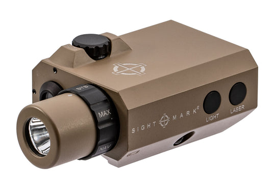 Sightmark SM25012DE LoPro Mini Laser/Light Combo 5mW Green Laser 520nM WaveLength (50yds Day/600yds Night Range) With 300 Lumens White LED Light Dark Earth Finish