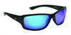 Calcutta OR1BM Outrigger Sunglasses Black Frame Blue Mirror Lens