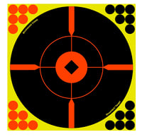 Birchwood Casey 34016 Shoot-N-C Reactive Target Bullseye Adhesive Paper Target 12" 100 Per Pkg