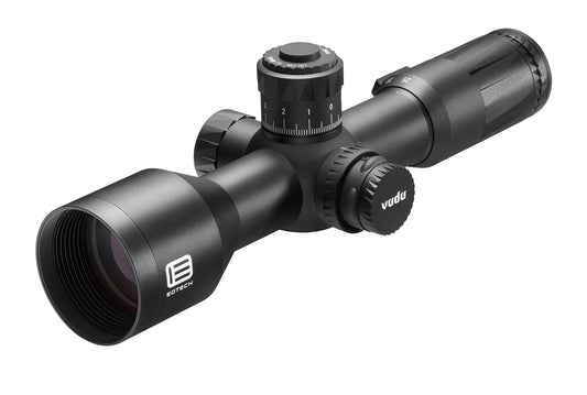 Eotech VDU525FFH59 Vudu FFP Black Anodized 5-25x 50mm 34mm Tube Illuminated Horus H59 MRAD Reticle Features Throw Lever