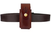 1791 Gunleather HDESSLSCHNA EDC Heavy Duty Easy Slide OWB Chestnut Leather Belt Slide Ambidextrous