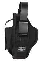 Blackhawk 40AM02BK Multi-Use IWB/OWB Size 02 Black Cordura Belt Clip Fits DA Revolver Fits 3-4" Barrel Ambidextrous